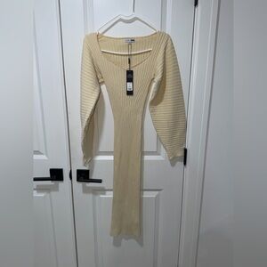 NWT Fashion Nova White Halter Ruched Mini Dress Size XS